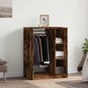 vidaXL Wardrobe Smoked Oak 77x48x102 cm Engineered Wood
