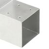 vidaXL Post Connector L Shape Galvanised Metal 101x101 mm