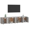vidaXL 4 Piece TV Cabinet Set Grey Sonoma Engineered Wood