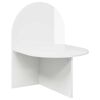 vidaXL Bedside Table High Gloss White 48 x 49 x 65 cm Engineered Wood