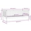 vidaXL Day Bed without Mattress Honey Brown 100x200 cm Solid Wood Pine