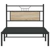 vidaXL Bed Frame without Mattress Sonoma Oak 100x200 cm Engineered Wood