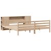 vidaXL Bookcase Bed without Mattress 180x200 cm Super King Solid Wood Pine