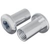 vidaXL Lock Nut 2 pcs Nickel M6 x 25 mm Steel
