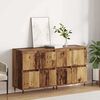 vidaXL Storage Cabinet 2 pcs Old Wood 60 x 35 x 70 cm