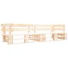 vidaXL Pallet Bench | Natural Wood | Impregnated pinewood | 220 cm | Durable