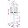 vidaXL Play Tower Brown 52.5 x 85 x 239 cm Solid Impregnated Wood