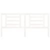 vidaXL Bed Headboard White 206x4x100 cm Solid Pine Wood