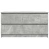 vidaXL TV Cabinet Concrete Grey 100x35x54 cm Engineered Wood