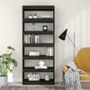 vidaXL Book Cabinet/Room Divider Black 80x30x198 cm Engineered Wood
