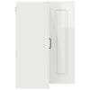 vidaXL Kitchen Cabinet Kalmar High Gloss White 57 x 57 x 80 cm