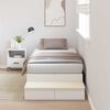 vidaXL Storage Bed Frame White 226.5 x 75 x 31.5 cm Engineered wood
