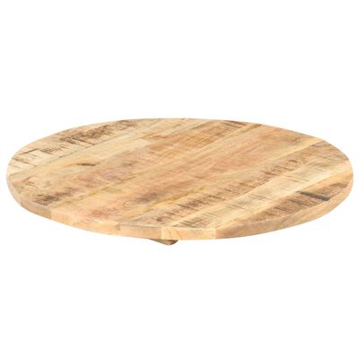 vidaXL Table Top Solid Mango Wood Round 25-27 mm 50 cm
