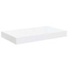 vidaXL Floating Wall Shelves 2 pcs High Gloss White 40x23x3.8 cm MDF