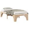 vidaXL Bed Frame Brown 100 x 200 cm Solid Pine Wood