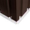 vidaXL Garden Storage Shed Brown 257x205x178 cm Steel