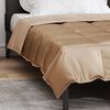 vidaXL Summer Duvet Gold 155 x 220 cm Satin and Microfiber