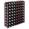 vidaXL Wine Rack for 72 Bottles Brown Solid Wood Pine