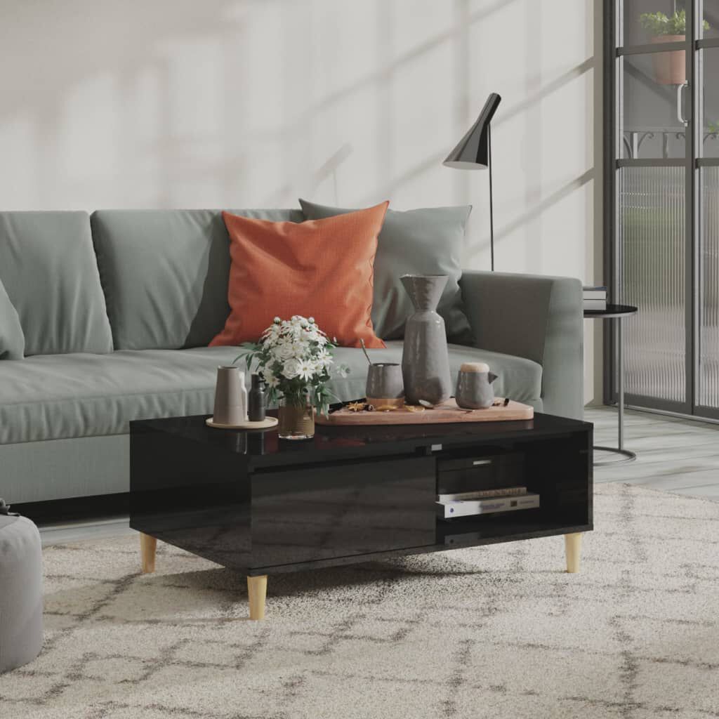 Vidaxl coffee table deals high gloss black