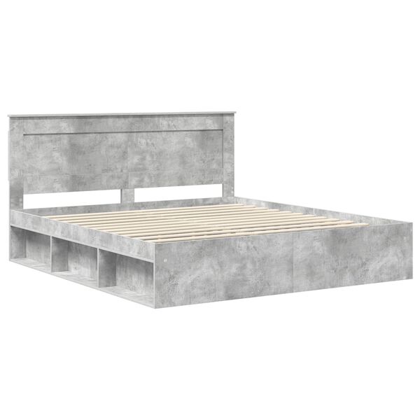 vidaXL Bed Frame with Headboard Concerte 200 x 200 cm Solid Pine Wood