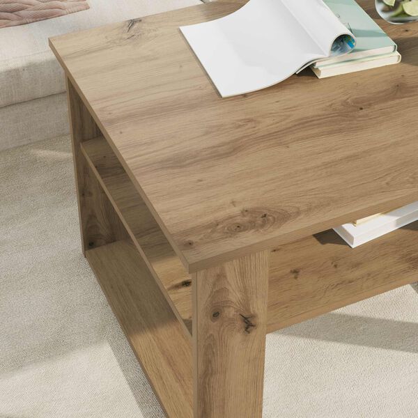 vidaXL Coffee Table Artisan Oak 64 x 54 x 44 cm Engineered Wood