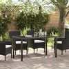 vidaXL Garden Table Black 140 x 80 x 73 cm Solid Teak wood