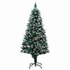 vidaXL Artificial Christmas Tree with 150 LEDs with Stand Green 150 cm