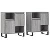 vidaXL Sideboards 2 pcs Grey Sonoma Engineered Wood