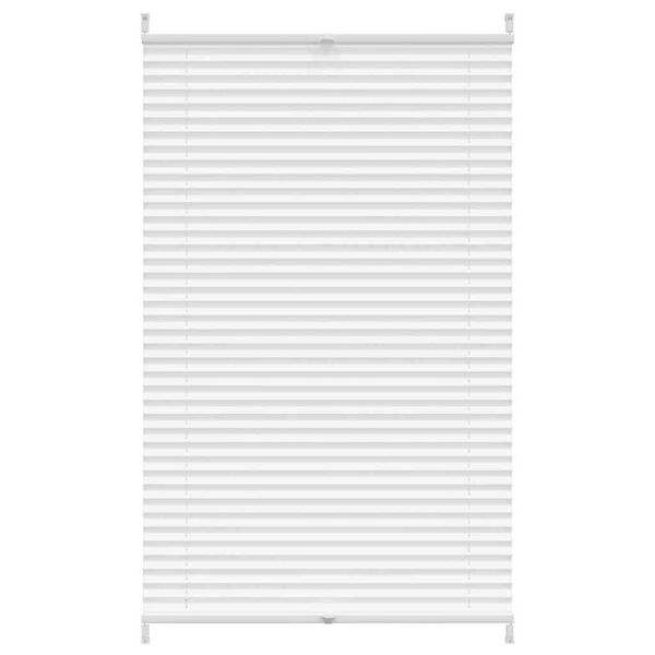 Plisse Blind 80x125cm White Pleated Blind