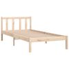 vidaXL Bed Frame without Mattress Solid Wood 100x200 cm
