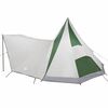 vidaXL Family Tipi Tent Folding Green and Beige 510 x 690 x 330 cm
