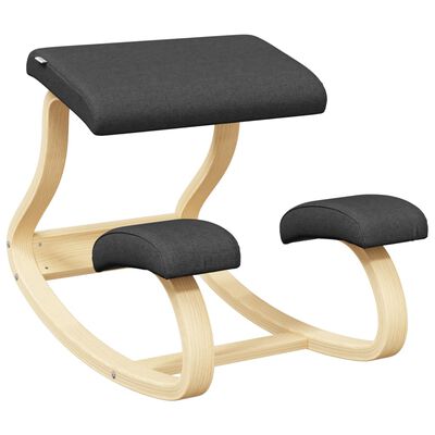 vidaXL Kneeling Chair Black 48x71x51 cm Birch Plywood