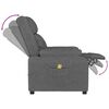 vidaXL Massage Chair Dark Grey Fabric