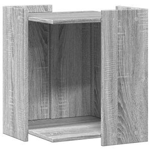 vidaXL Cat Litter Box Enclosure Grey Sonoma 42x42x51 cm Engineered Wood