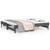 vidaXL Pull-out Day Bed without Mattress Grey 2x(90x190) cm
