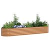 vidaXL Raised Bed Brown 320 x 80 x 44 cm Steel