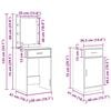 vidaXL Dressing Table 2 pcs Brown 50 x 41 x 135 cm Engineered wood