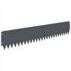 vidaXL Lawn Edging 30 pcs 103 x 20 cm Steel Anthracite