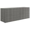 vidaXL Garden Storage Cabinet Grey 198x55.5x80 cm Poly Rattan