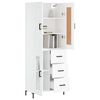 vidaXL Highboard White 69.5x34x180 cm Engineered Wood