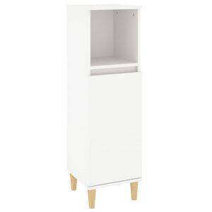 vidaXL Bathroom Cabinet White 30x30x100 cm Engineered Wood