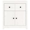 vidaXL Sideboard White 70x35x80 cm Solid Wood Pine