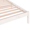 vidaXL Bed Frame without Mattress Solid Wood Pine 90x200cm White