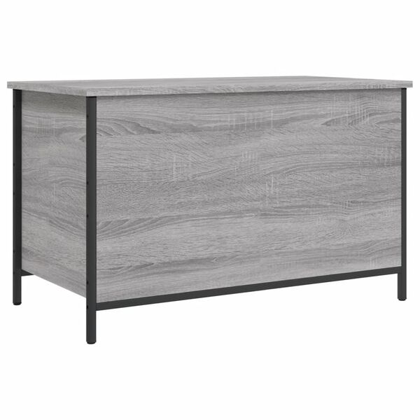 vidaXL Storage Bench Grey Sonoma 80x42.5x50 cm Engineered Wood