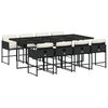 vidaXL Garden Dining Set | Black