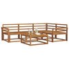 vidaXL Outdoor Sofa Set 5 pcs Natural Solid Acacia Wood