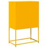 vidaXL Highboard Mustard Yellow 68x39x107 cm Steel