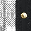 vidaXL Insect Door Curtain 210 x 100 cm 2 pcs Magnet Black