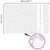 vidaXL Fence Post Grey 10 x 0.6 m (40 x 40 mm mesh) Steel and PVC