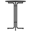 vidaXL Bar Table Black &Oslash;80x110 cm Engineered Wood and Steel